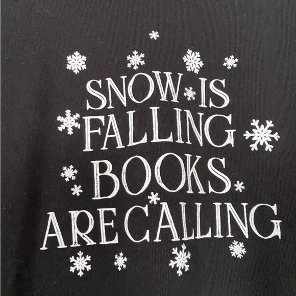 Snow is Falling Books Are Calling Sweatshirt - Picture 2 of 7